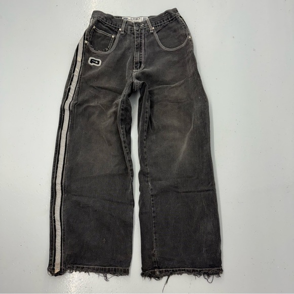 Plugg Other - Vintage Y2K Plugg Jnco Style Baggy Jeans Wide Leg Striped Skate Grunge